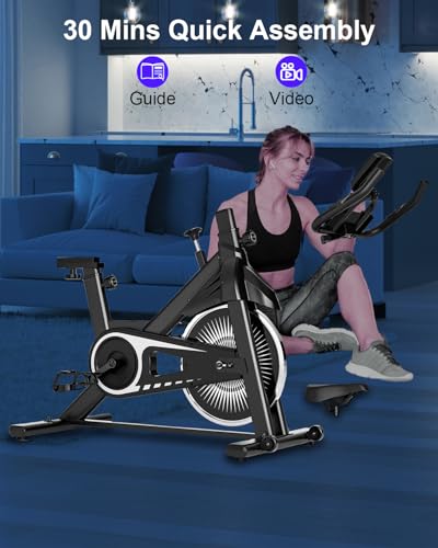 Exercise Bike-Stationary Bikes for Home with Adjustable Resistance, Workout bike Cycling Experience, LCD Display, and Heart Rhythm Monitor – Transform Your Home into a Fitness Center