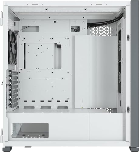 CORSAIR 7000D AIRFLOW Full-Tower ATX PC Case – High-Airflow Front Panel – Spacious Interior – Easy Cable Management – 3x 140mm AirGuide Fans with PWM Repeater Included – White