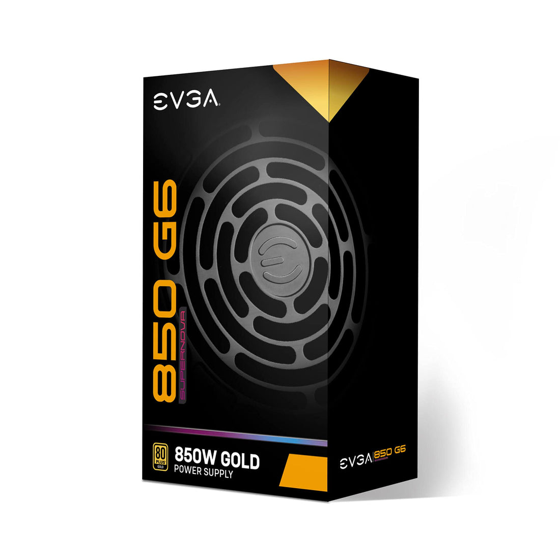 EVGA 850 G6, 80 Plus Gold 850W, Fully Modular, Eco Mode with FDB Fan, 100% Japanese Capacitors,10 Year Warranty, Includes Power ON Self Tester, Compact 140mm Size, Power Supply 220-G6-0850-X1