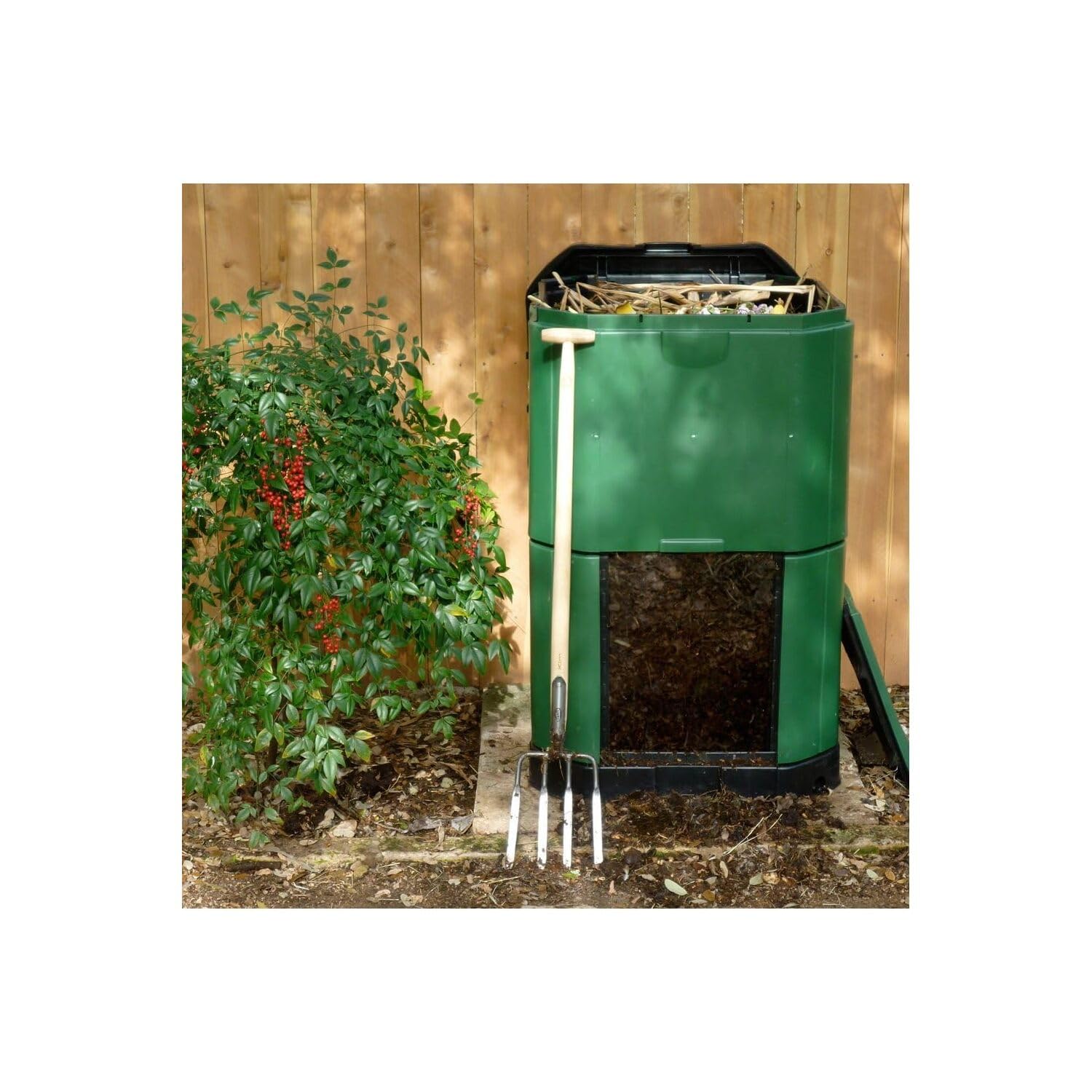 Exaco Aerobin 400 Insulated Compost bin, 113 Gallon, Green