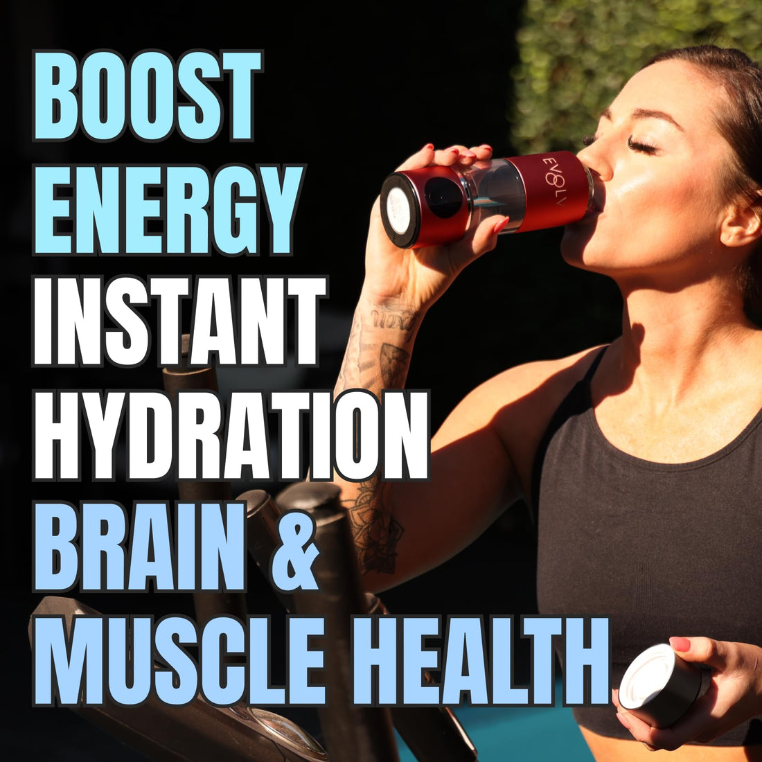 EVOLV Hydrogen Water Bottle Generator – 5.42PPM SPE/PEM Water Ionizer for High Hydrogen Concentration – Portable Hydrogenated Water Bottle for Energy &amp; Inflammation Support– 8oz Bottle, Crimson