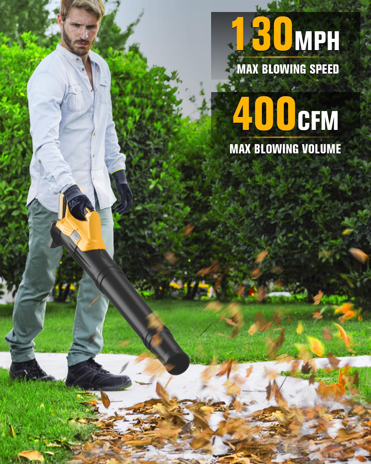 Cordless Hedge Trimmer+String Trimmer+Leaf Blower Combo Compatible with Dewalt 20v Max Battery(Tool Only), Cordless Weed Wacker &amp; Shrub/Bush Trimmer &amp; Electric Leaf Blowers for Lawn Care, Garden, Yard