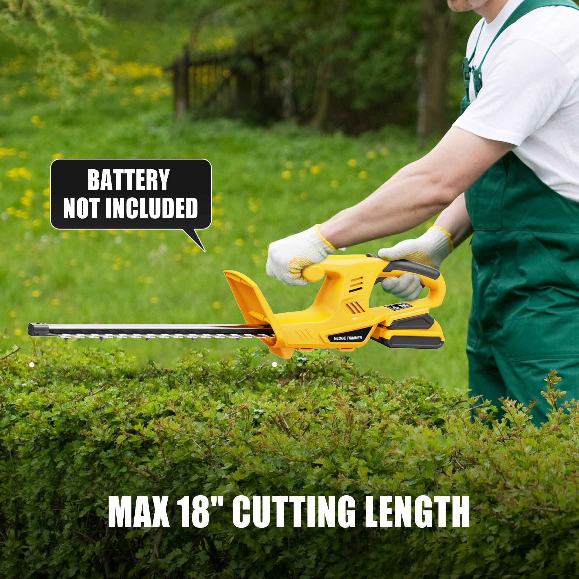 Cordless Hedge Trimmer+String Trimmer+Leaf Blower Combo Compatible with Dewalt 20v Max Battery(Tool Only), Cordless Weed Wacker &amp; Shrub/Bush Trimmer &amp; Electric Leaf Blowers for Lawn Care, Garden, Yard